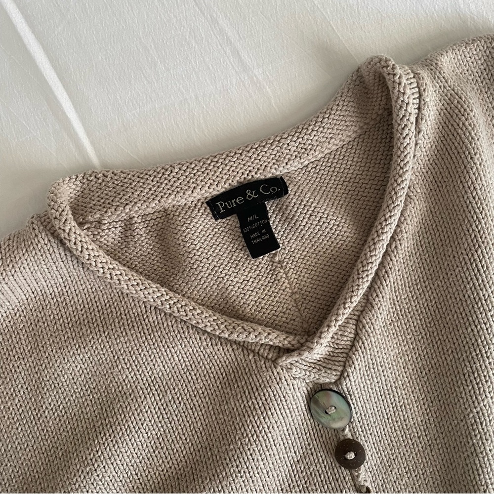 Sweater With Buttons Detail - image 3